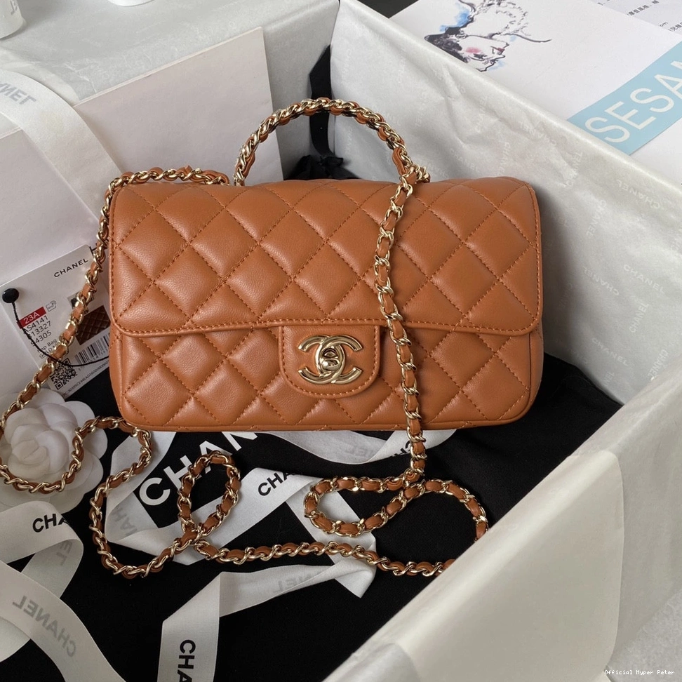 HyperPeter CHANEL FLAP WITH BAG HANDLE-21CM TOP 0723